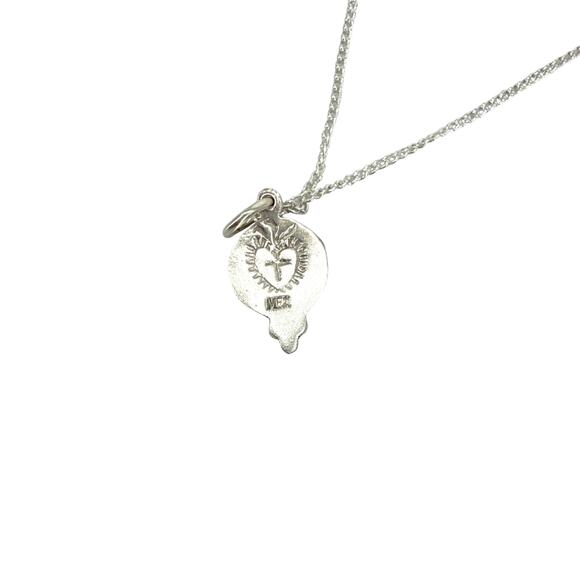 VIRGINS SAINTS & ANGELS VSA Piccolo Lucia Guardian Angels Charm Necklace Silver - Picture 5 of 7